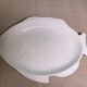 Serving dish in the shape of a white glazed ceramic fish