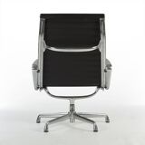 Black Herman Miller Original Eames EA316 ‘Ribbed’ Lounge Aluminium Chair