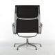 Chaise longue noire en aluminium Herman Miller Original Eames EA316 « Ribbed »