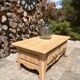 Solid oak coffee table