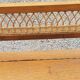 Vintage chest bench from the 50s in oak and rattan
