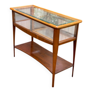 Console scandinave vintage en bois