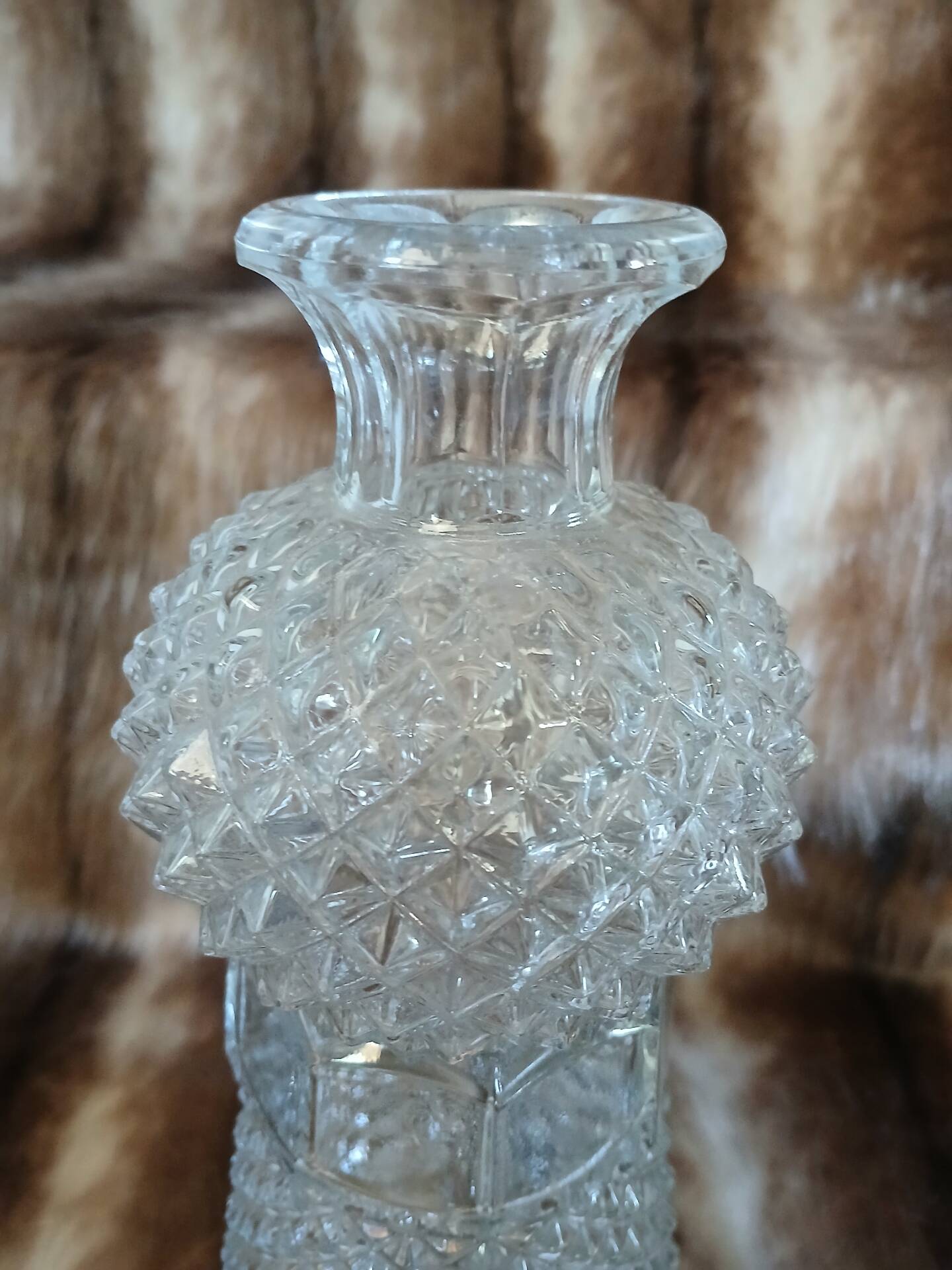 Vintage cut glass carafe