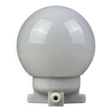 50s 60s wall lamp cellar lamp ceramic & glass Bauhaus design