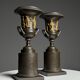 Pair of Empire bronze vases