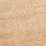 Grand Tapis Vintage Pêche & Beige – Motifs Fins, Tons Clairs, 298x400 Cm