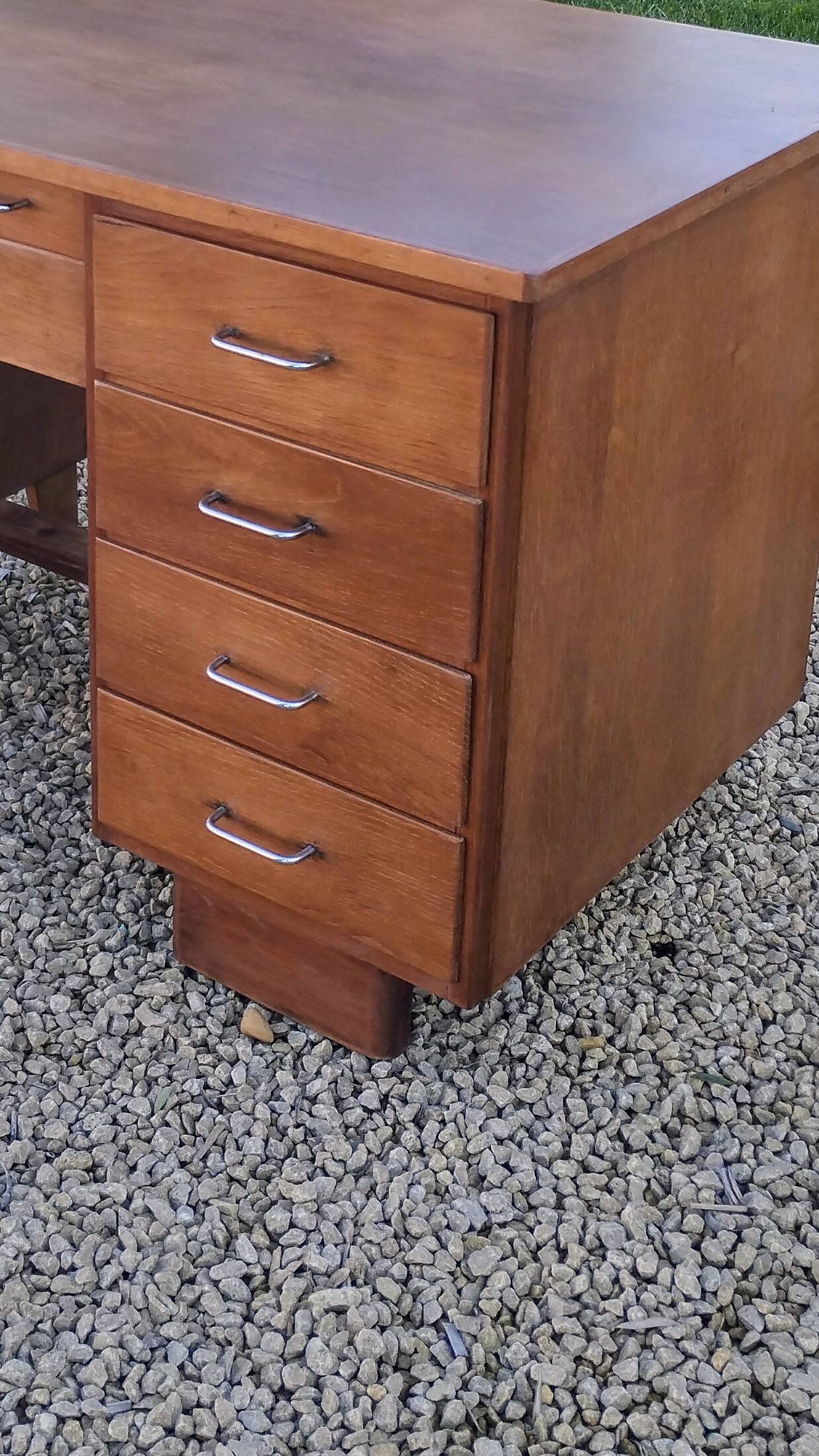 Mid-century teacher's desk.