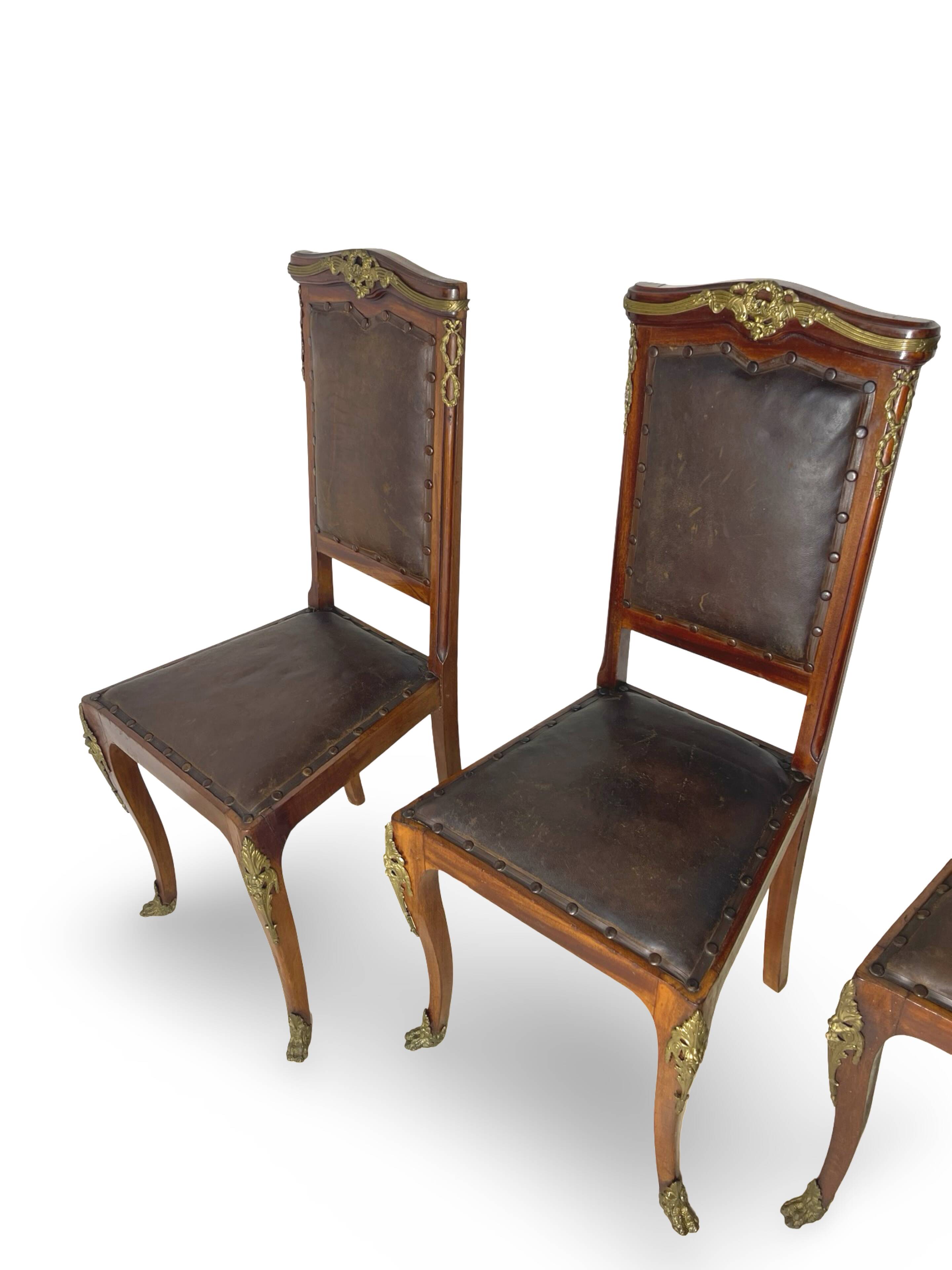 Italian art deco dining chairs 1920s