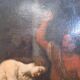 Antique painting Flagellation of Christ with early XIX gilded wooden frame