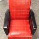 Paire de fauteuils rockabilly pieds compas 60