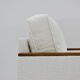Original 70's armchair ZWP-08, fully restored, Bouclé, white