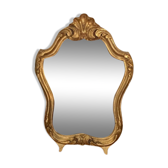 Miroir vintage doré
