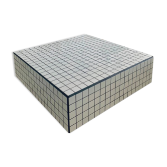 Mosaic tiled block coffee table