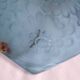 French Art Deco Degué Ice Blue Hexagonal Glass Pendant Ceiling Light