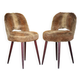 Pair of Moumoute chairs in Baumann style, vintage chairs, retro chair