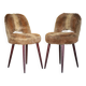 Paire de chaises Moumoute Style Baumann, chaises vintage, chaise rétro