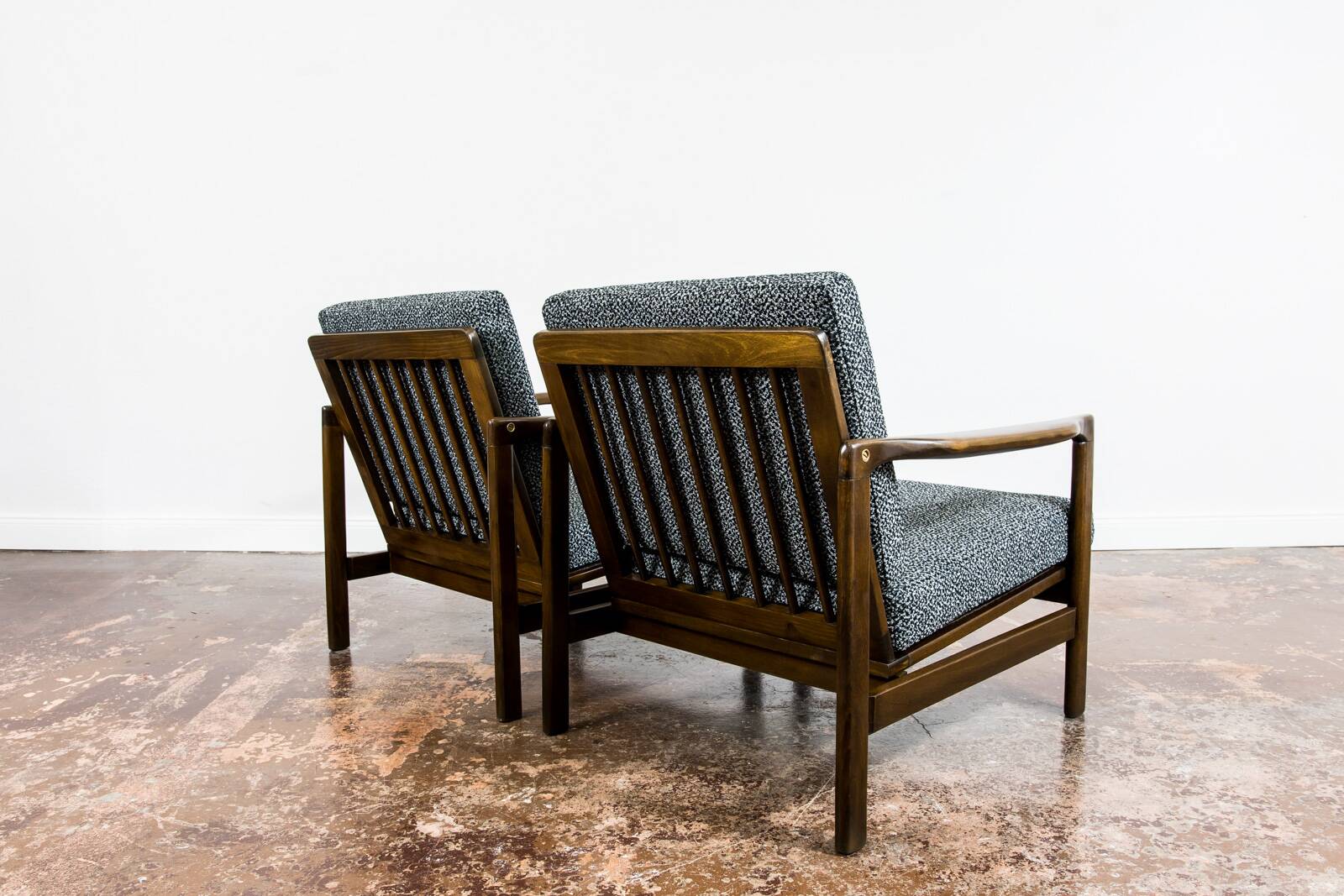 Mid Century Armchairs By Zenon Bączyk, 1960's, Set Of 2