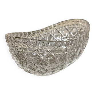 Antique cut glass bowl / crystal style – 1950s/1970s