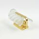 Scandinavian Glass & Brass Leaf Wall Lamp - C.Fagerlund for Orrefors, 1960s