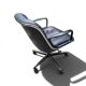 Charles Pollock – Executive Knoll office chair in black leather