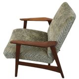 Vintage teak mid century armchair
