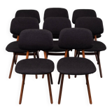 Dutch Scissors Dining Chairs Louis by Van Teeffelen for Wébé, 1959, Set of 8