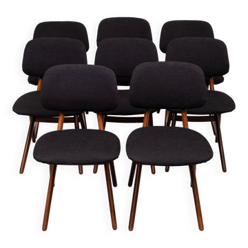 Dutch dining chairs Louis by Van Teeffelen for Wébé, 1959, set of 8