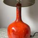 Orange Ceramic Table Lamp, 1970s