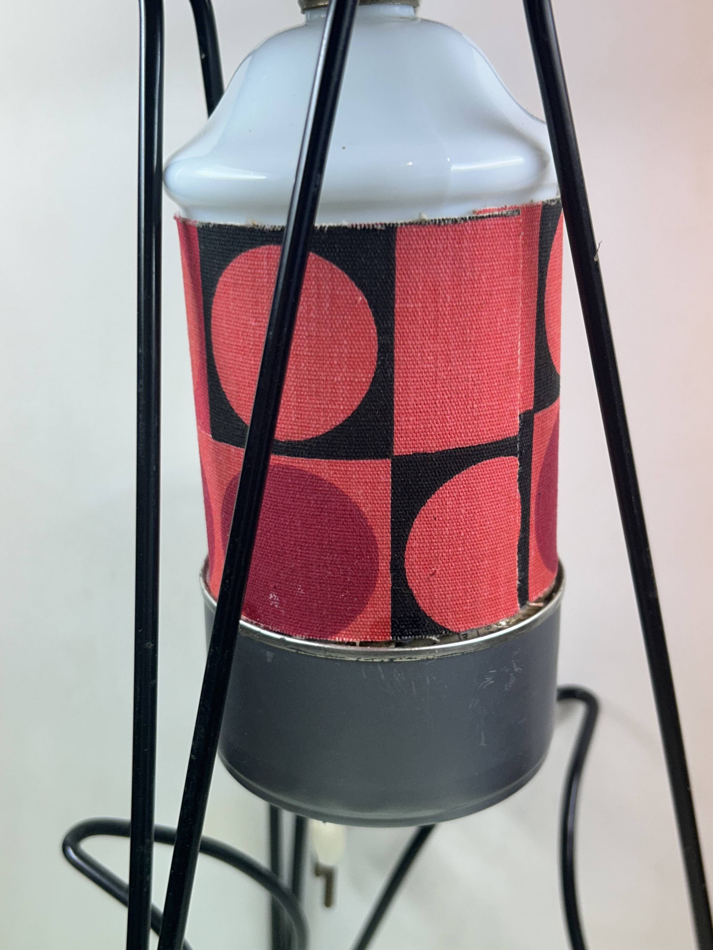 Rare tripod reading lamp Eiffel vintage design 50s/60s