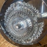 Suspension in chrome metal and glass from the 70s