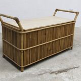 Bamboo bench chest 1960