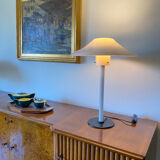 Cini Boeri, 2 Pink glass "Chiara" Table Lamp, Venini Murano, Italy, 1984