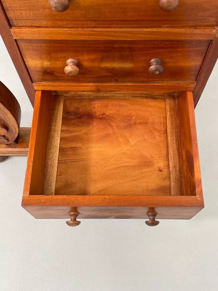 20th century Davenport desk with walnut piano top