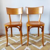 Pair of Baumann bistro chairs