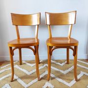 Pair of Baumann bistro chairs