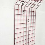 Red rope coat rack, modern German mid-century, 1960s.