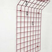 Red rope coat rack, modern German mid-century, 1960s.