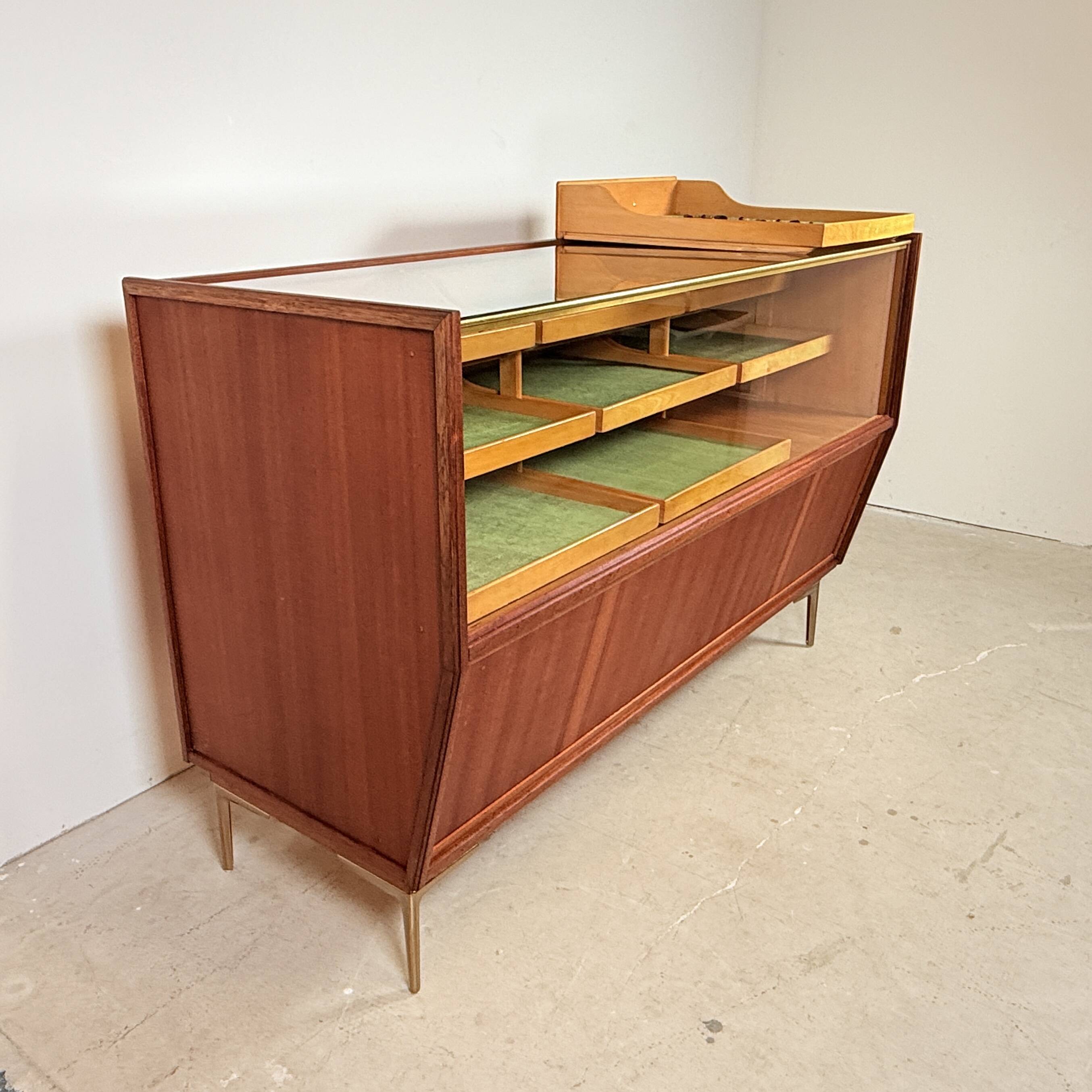 Vintage displaycabinet with 15 drawers, HAKA Ladenmöbel