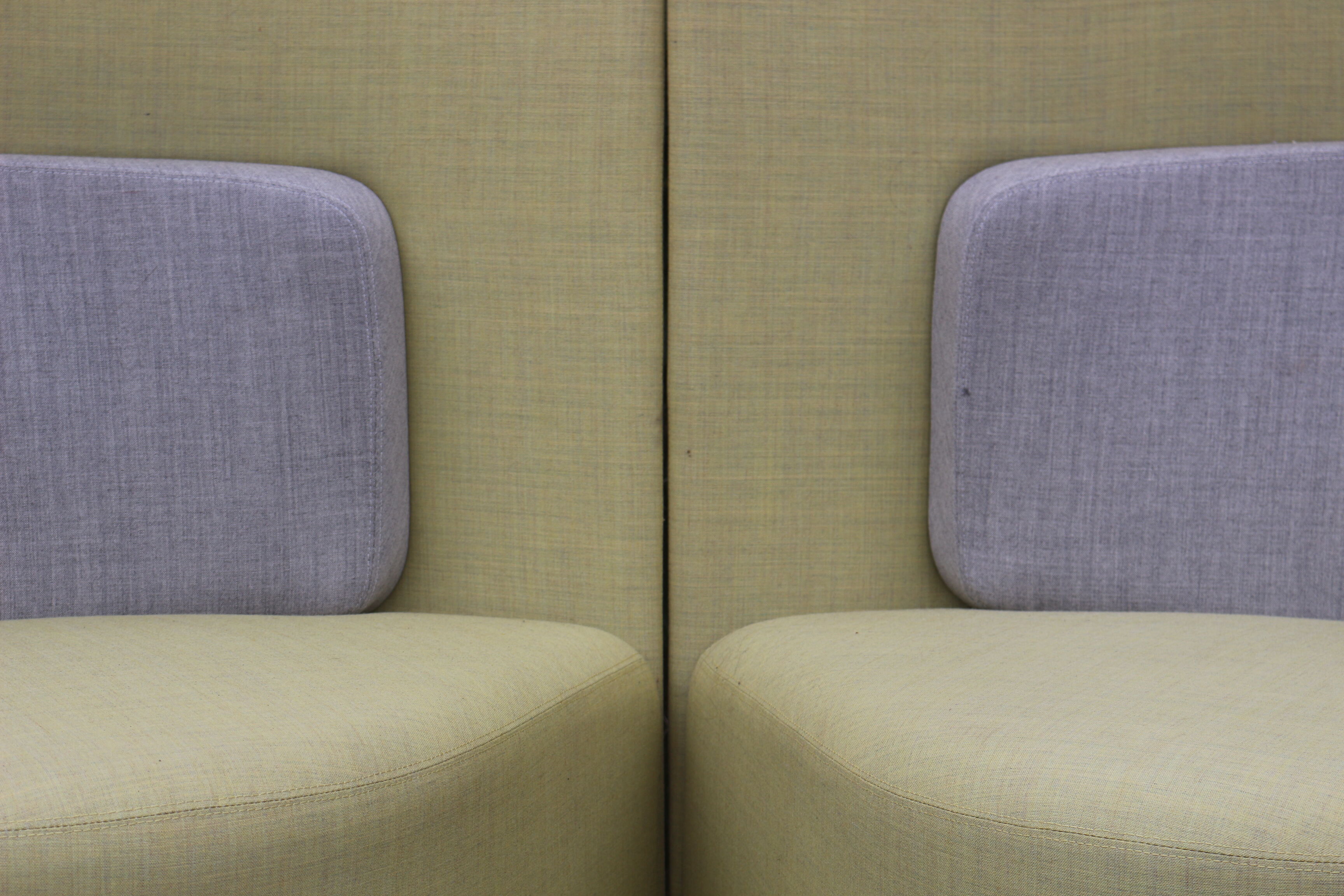 Pair of armchairs back high Shuffle design