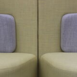 Pair of armchairs back high Shuffle design