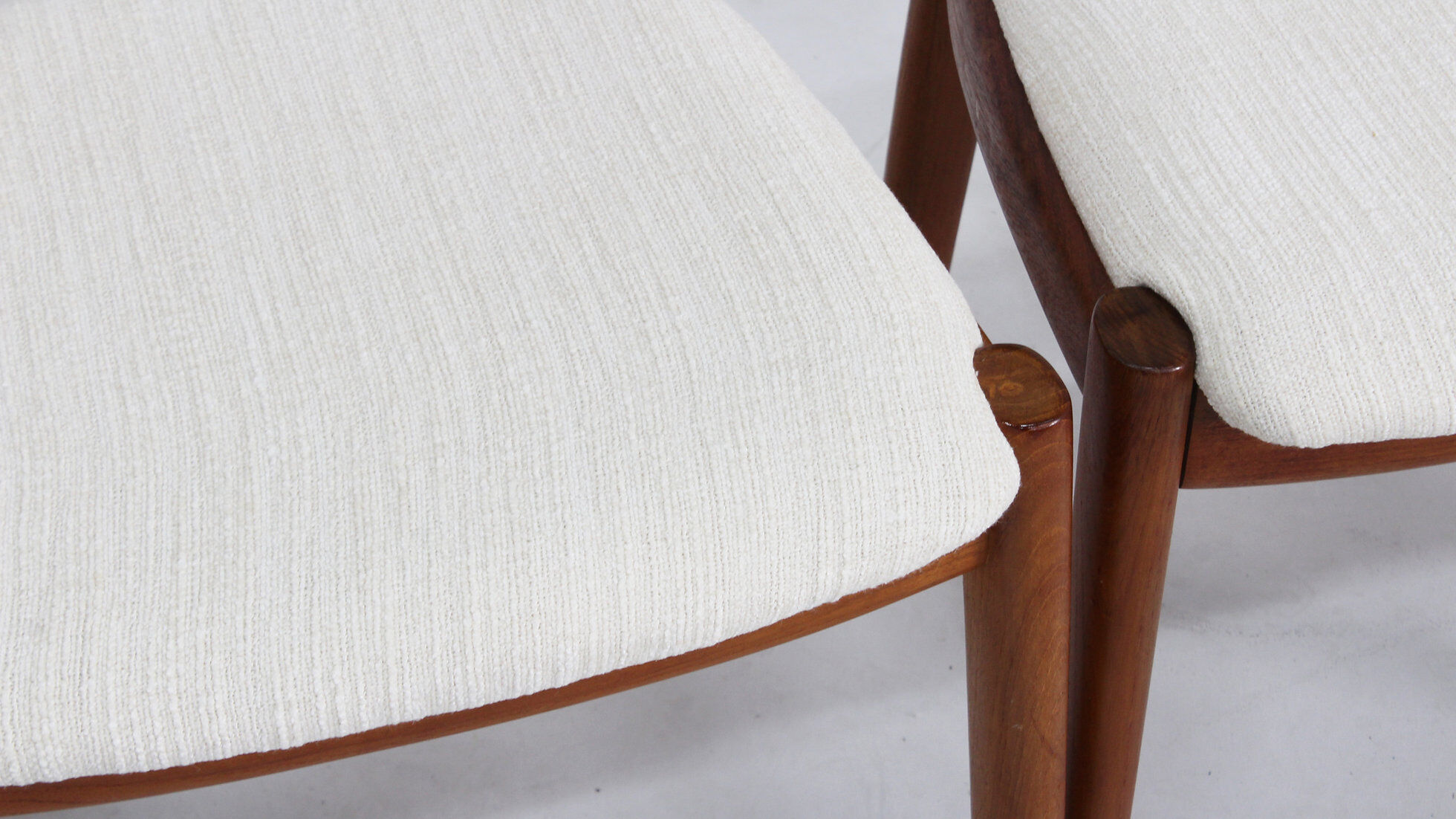 Vintage Danish dining chairs by Niels Koefoed solid teak, set of 10