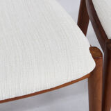 Vintage Danish dining chairs by Niels Koefoed solid teak, set of 10