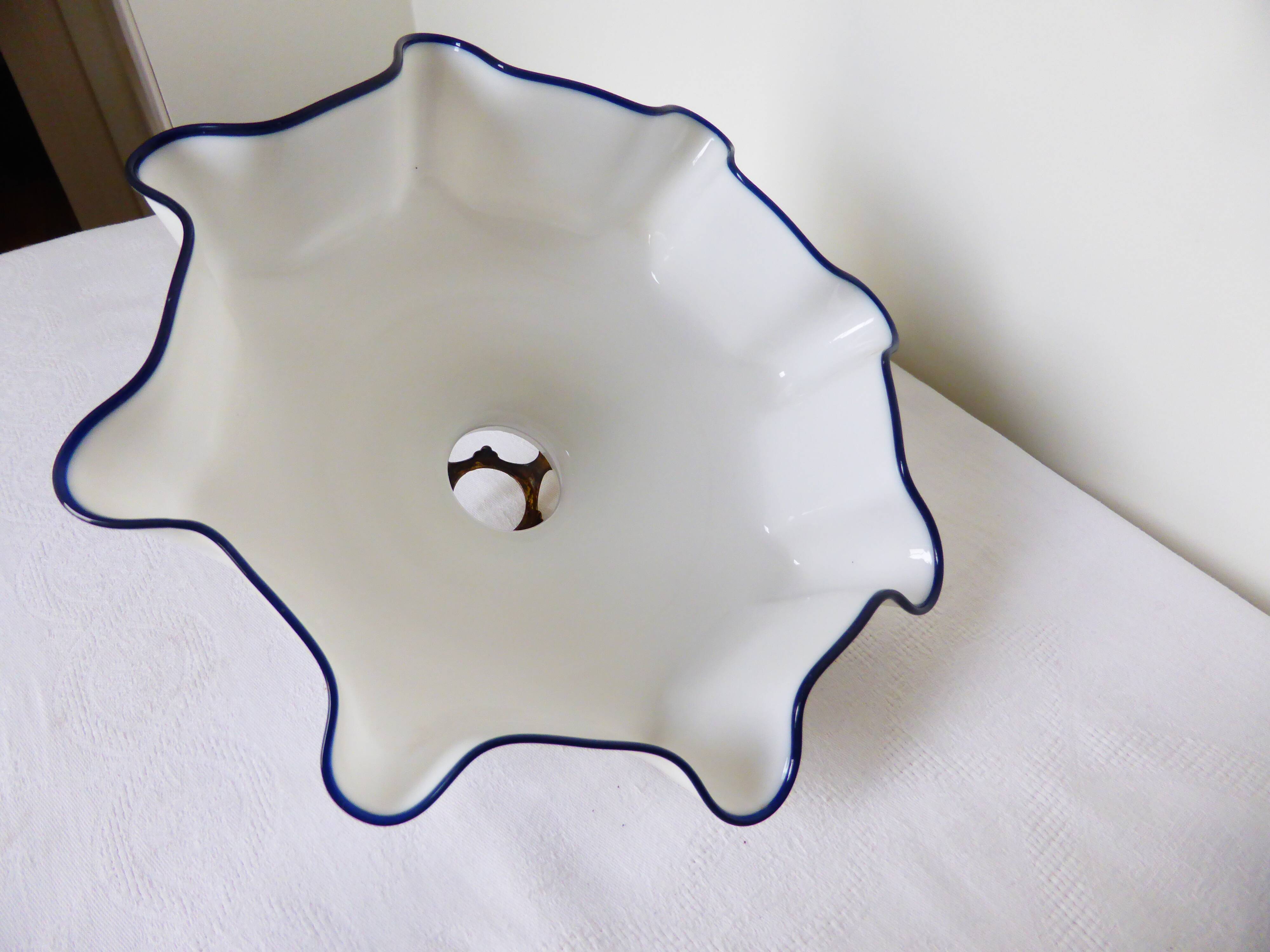 vintage opaline glass lampshade 2101100