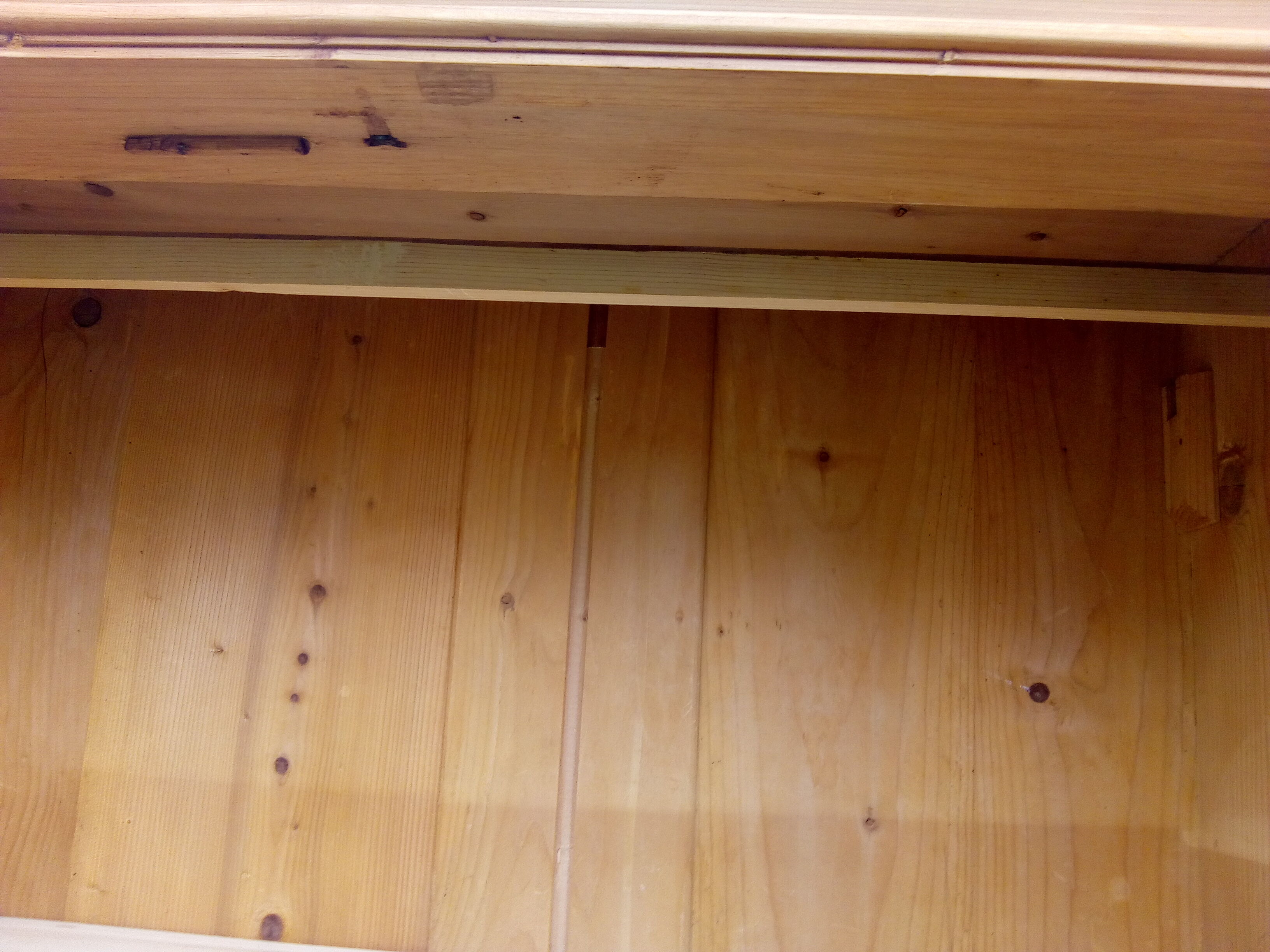 English pine cabinet