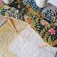 Tapered leg console table - bean-shaped canvas top