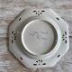 Antique plate with hand-painted floral decoration - Farandol - 29 cm - Green