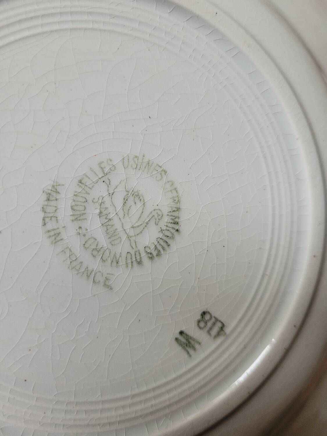 Lot n°1 of 6 soup plates 418 St Amand