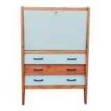 Secretary desk, drawers, vintage, refurbished, 60s