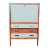 Secretary desk, drawers, vintage, refurbished, 60s