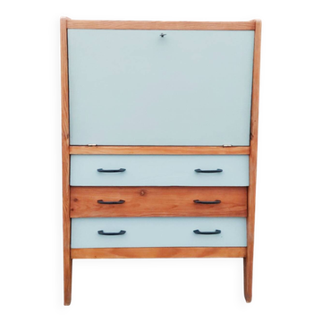 Secretary desk, drawers, vintage, revamped, 1960s